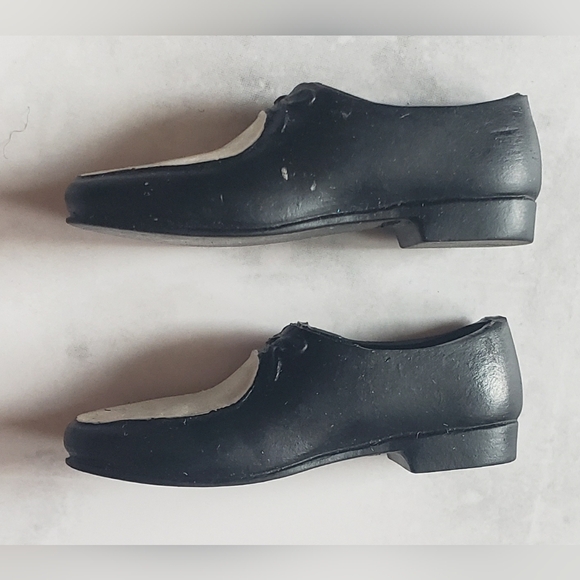 Vintage 1960s Ken Barbie Doll Black White Shoes Loafers Country Club #1400 - Picture 4 of 6